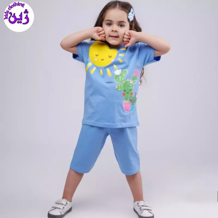 ست تیشرت شلوارک کاکتوس سایز40تا55