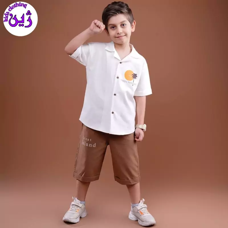 ست تیشرت شلوارک ایسلند سایز40 تا55