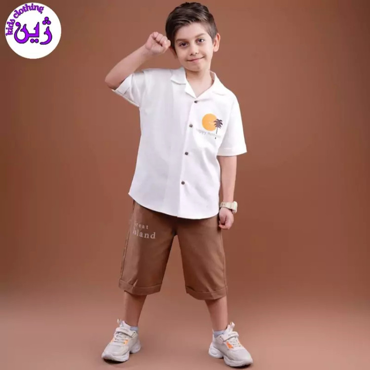 ست تیشرت شلوارک ایسلند سایز40 تا55