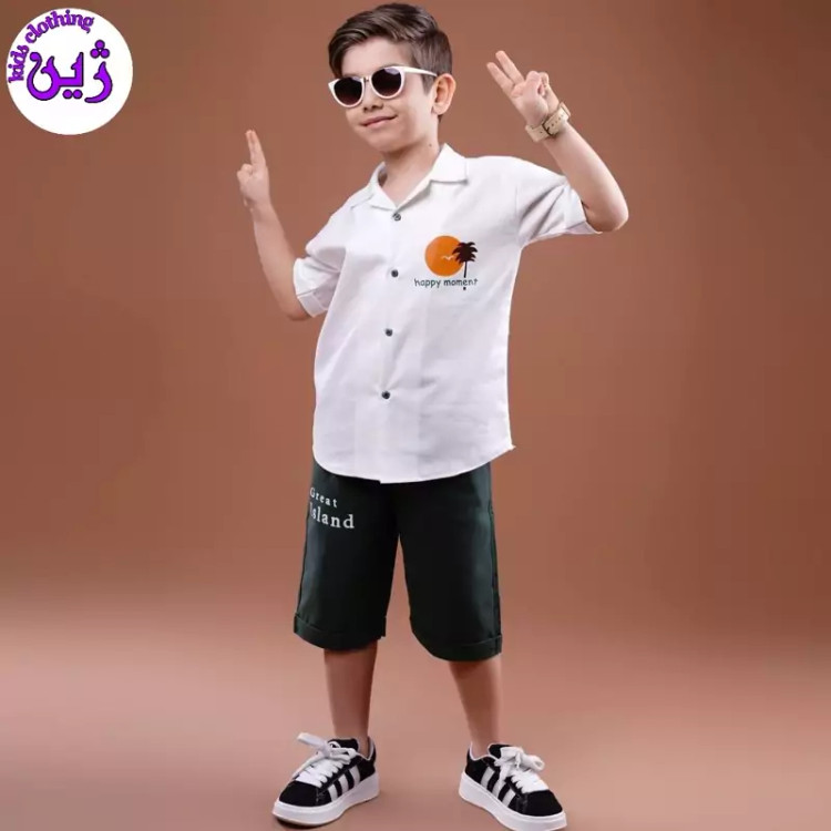 ست تیشرت شلوارک ایسلند سایز40 تا55
