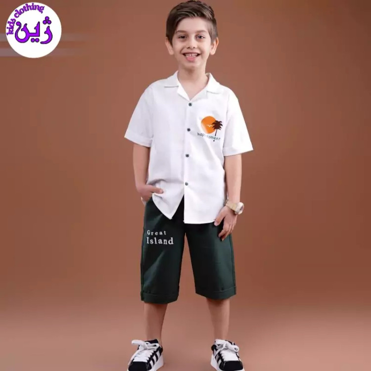 ست تیشرت شلوارک ایسلند سایز40 تا55