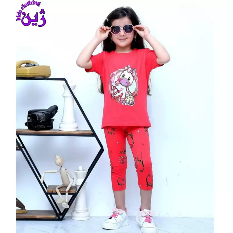 ست تیشرت شلوار زرافه سایز 40 و 45