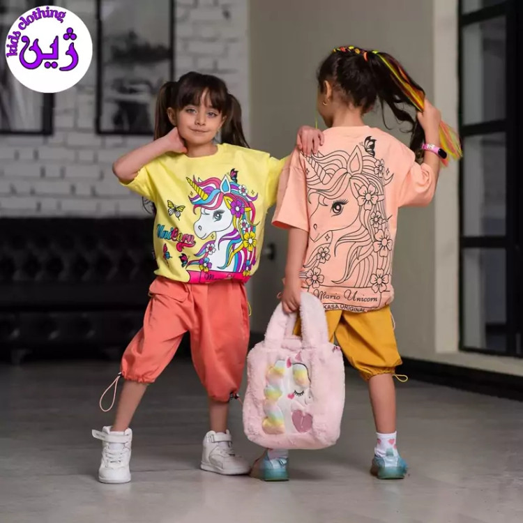 ست تیشرت شلوارک تکشاخ سایز 35 تا 50