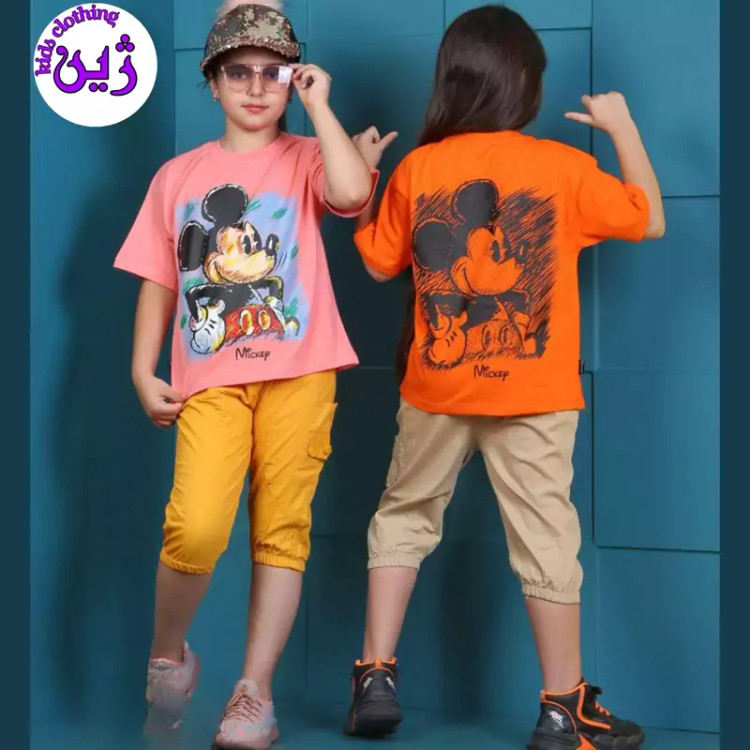 ست تیشرت شلوار میکی موس سایز 35تا50