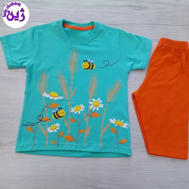 ست تیشرت شلوارک گندمزار سایز 40تا55