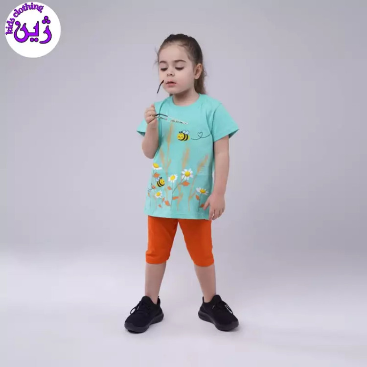 ست تیشرت شلوارک گندمزار سایز 40تا55