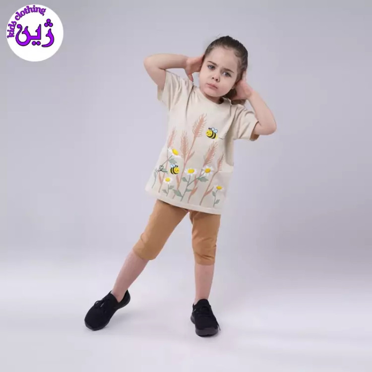 ست تیشرت شلوارک گندمزار سایز 40تا55