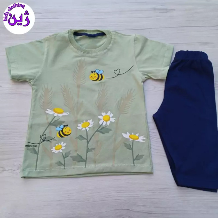 ست تیشرت شلوارک گندمزار سایز 40تا55