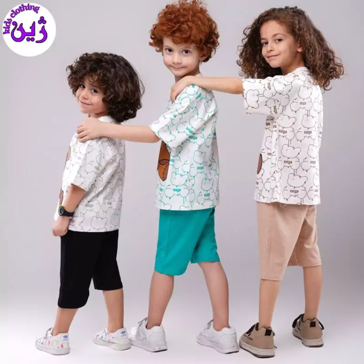 ست تیشرت شلوارک مستربین سایز 35 تا 50
