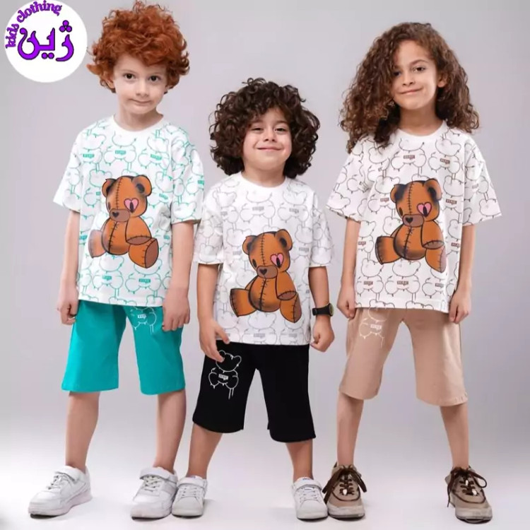 ست تیشرت شلوارک مستربین سایز 35 تا 50