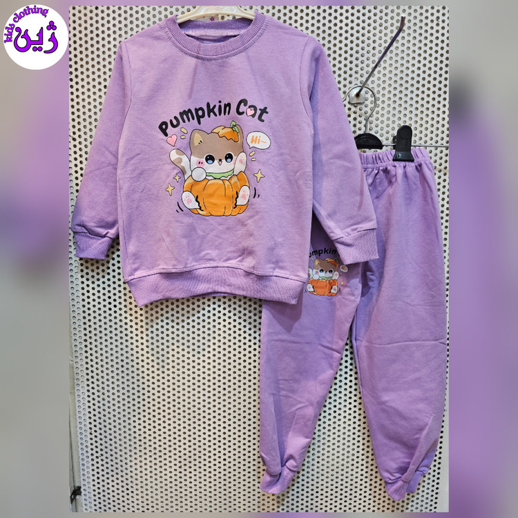 بلوز شلوار طرح گربه