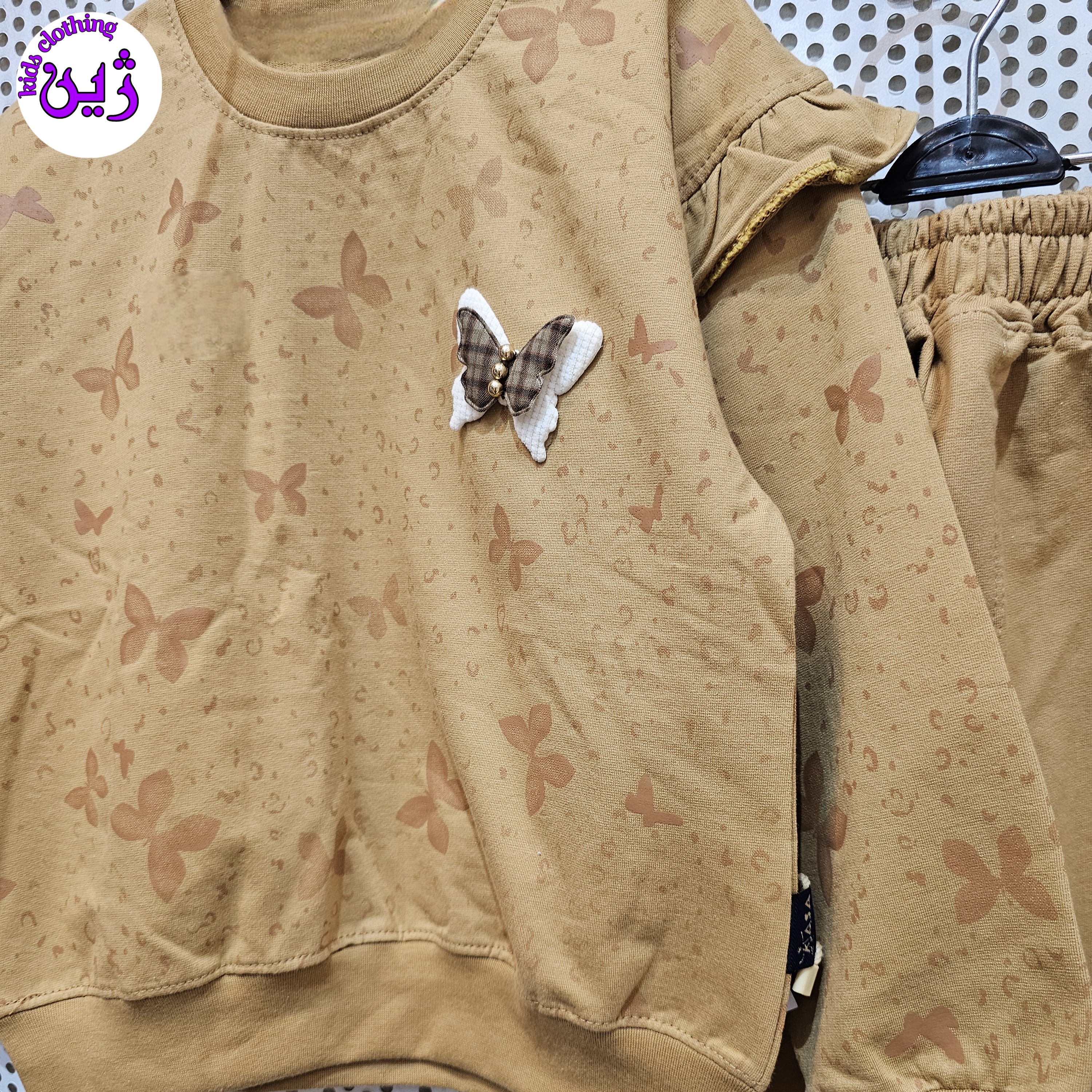 بلوز شلوار طرح پروانه
