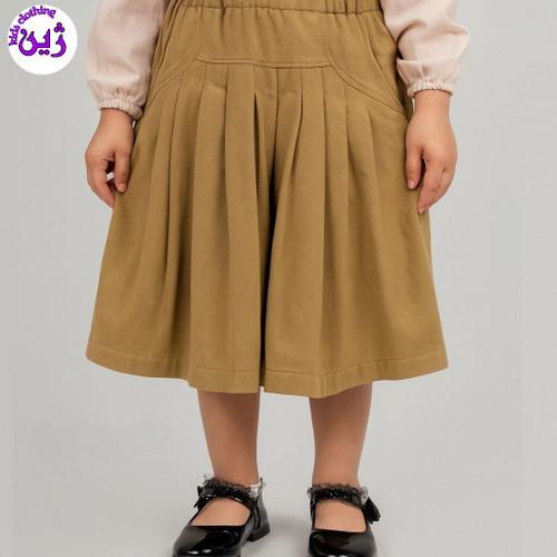 دامن کتان دخترانه