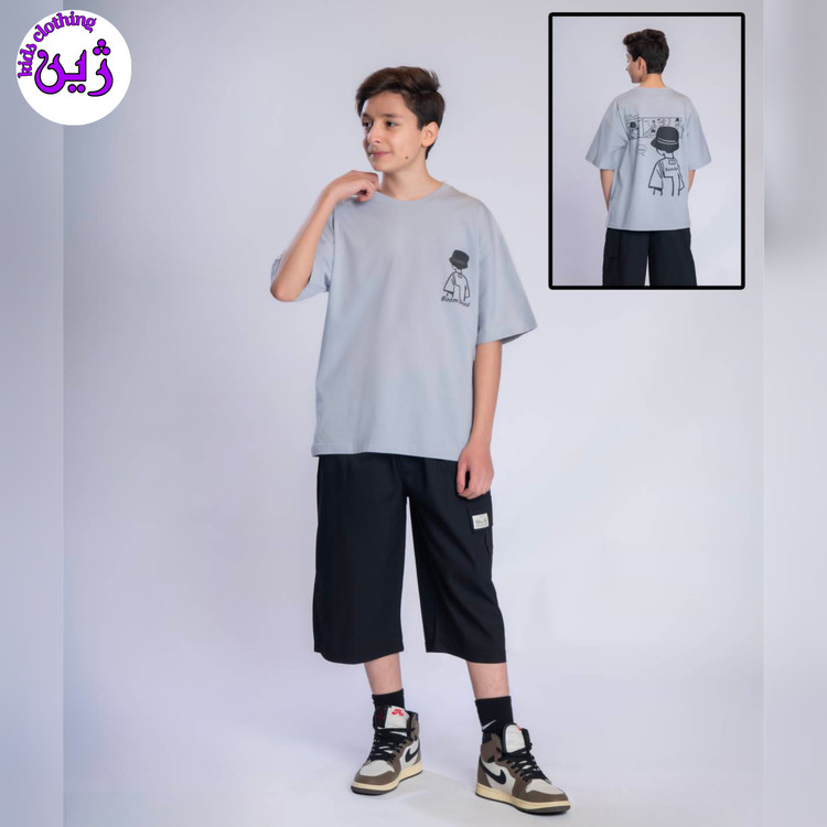 ست تیشرت شلوارک یوشا سایز۶۰ تا۷۰