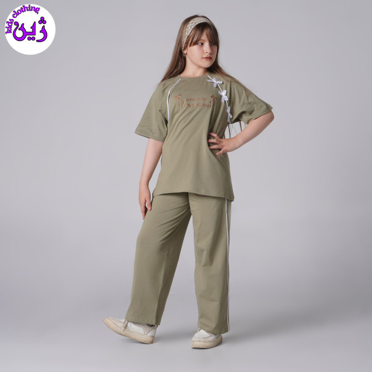 ست تیشرت شلوار پاپیون سایز۵۰تا۶۵