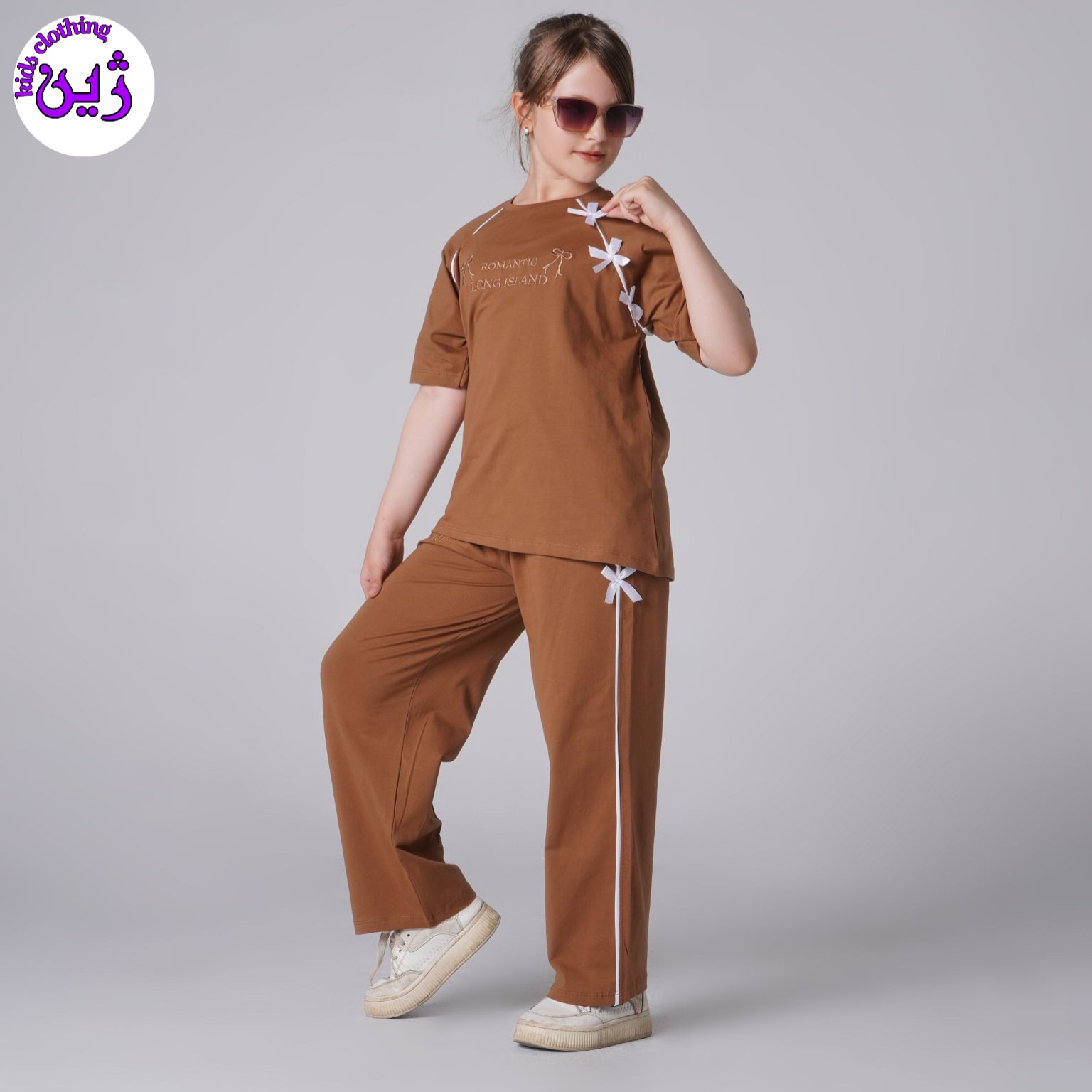 ست تیشرت شلوار پاپیون سایز۵۰تا۶۵