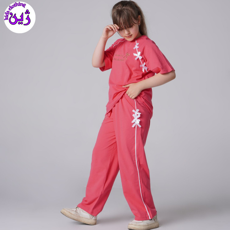 ست تیشرت شلوار پاپیون سایز۵۰تا۶۵