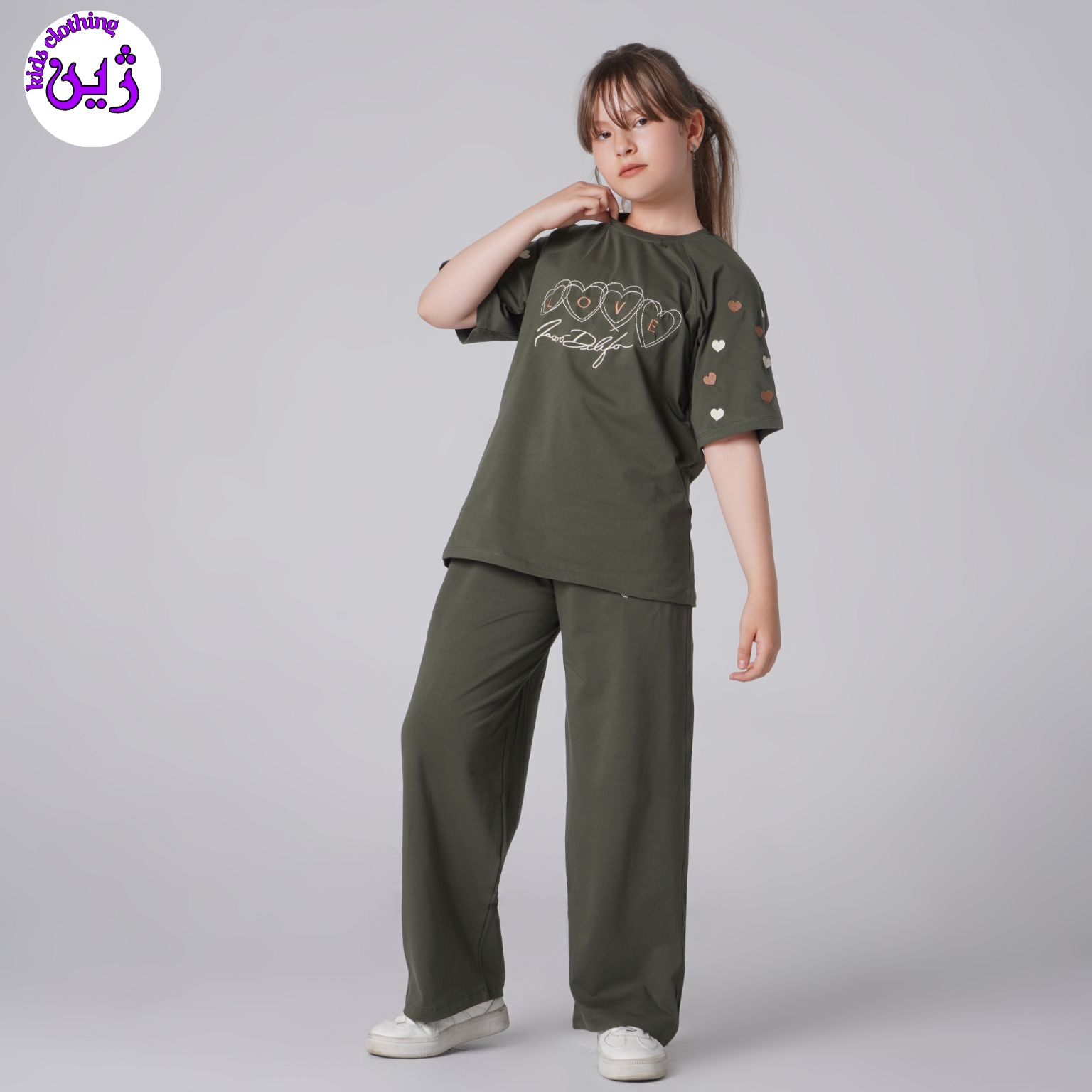 ست تیشرت شلوار لاو سایز۵۰تا۶۵