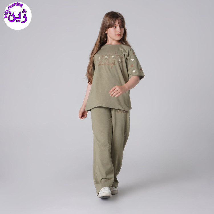 ست تیشرت شلوار لاو سایز۵۰تا۶۵