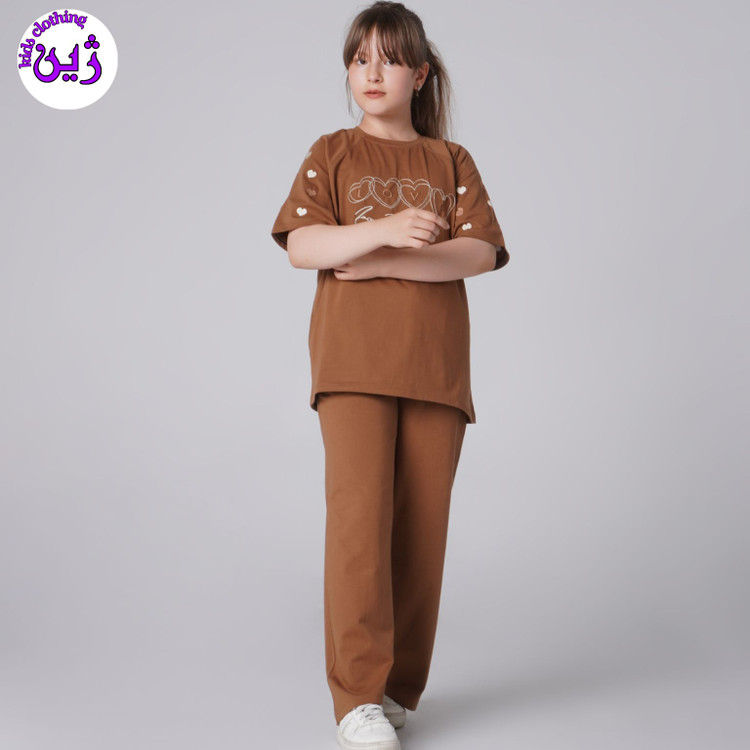 ست تیشرت شلوار لاو سایز۵۰تا۶۵
