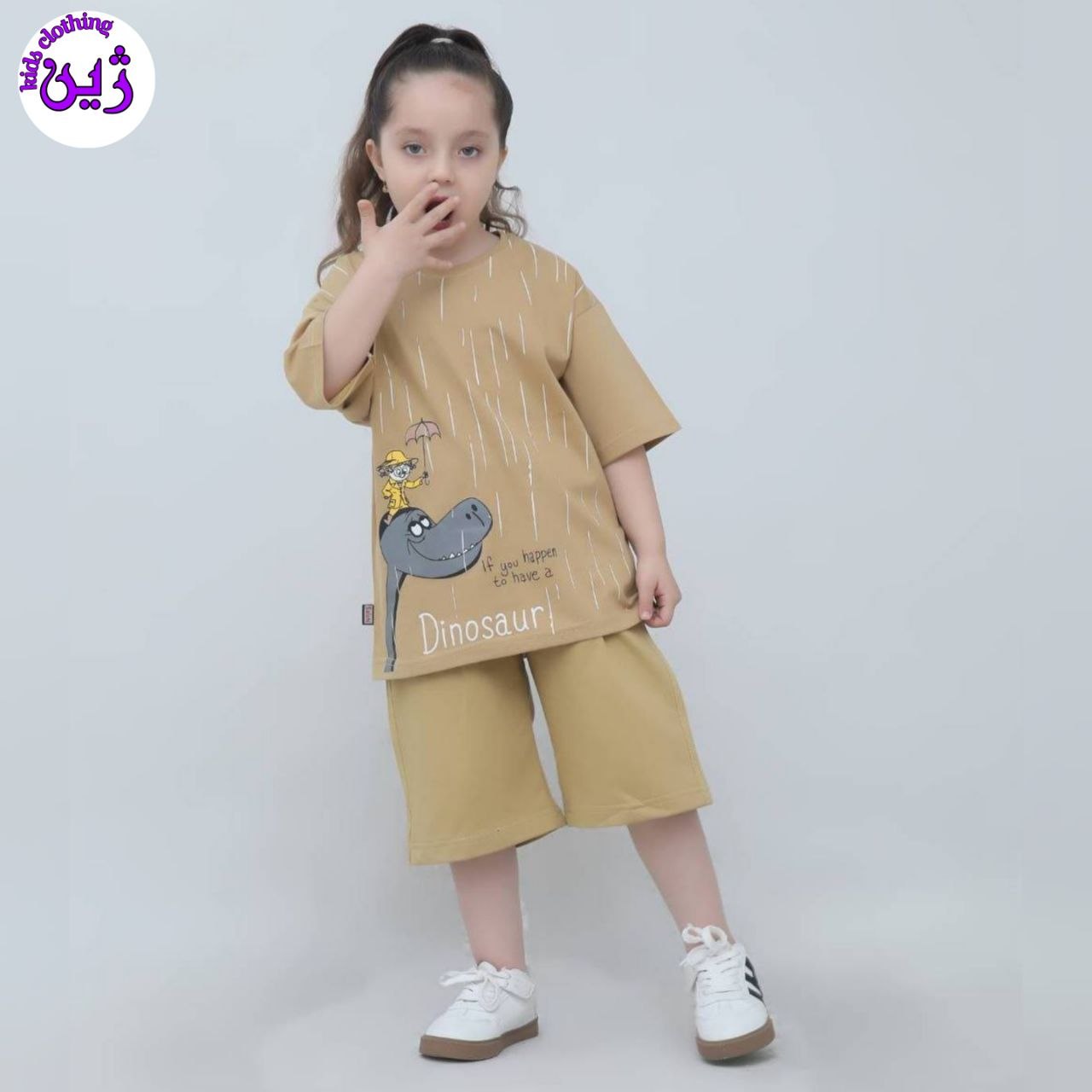 ست تیشرت شلوارک دایناسور سایز۳۵تا۵۰