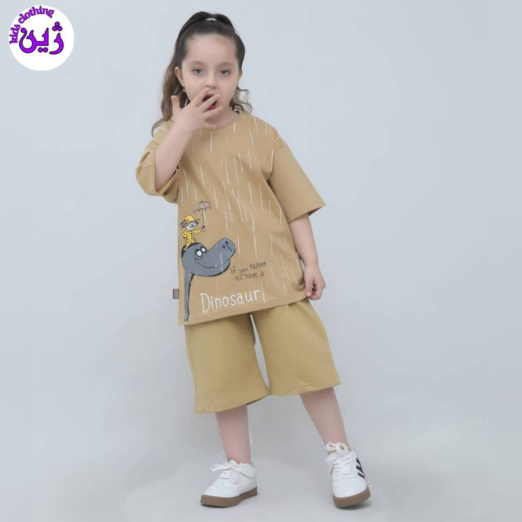 ست تیشرت شلوارک دایناسور سایز۳۵تا۵۰